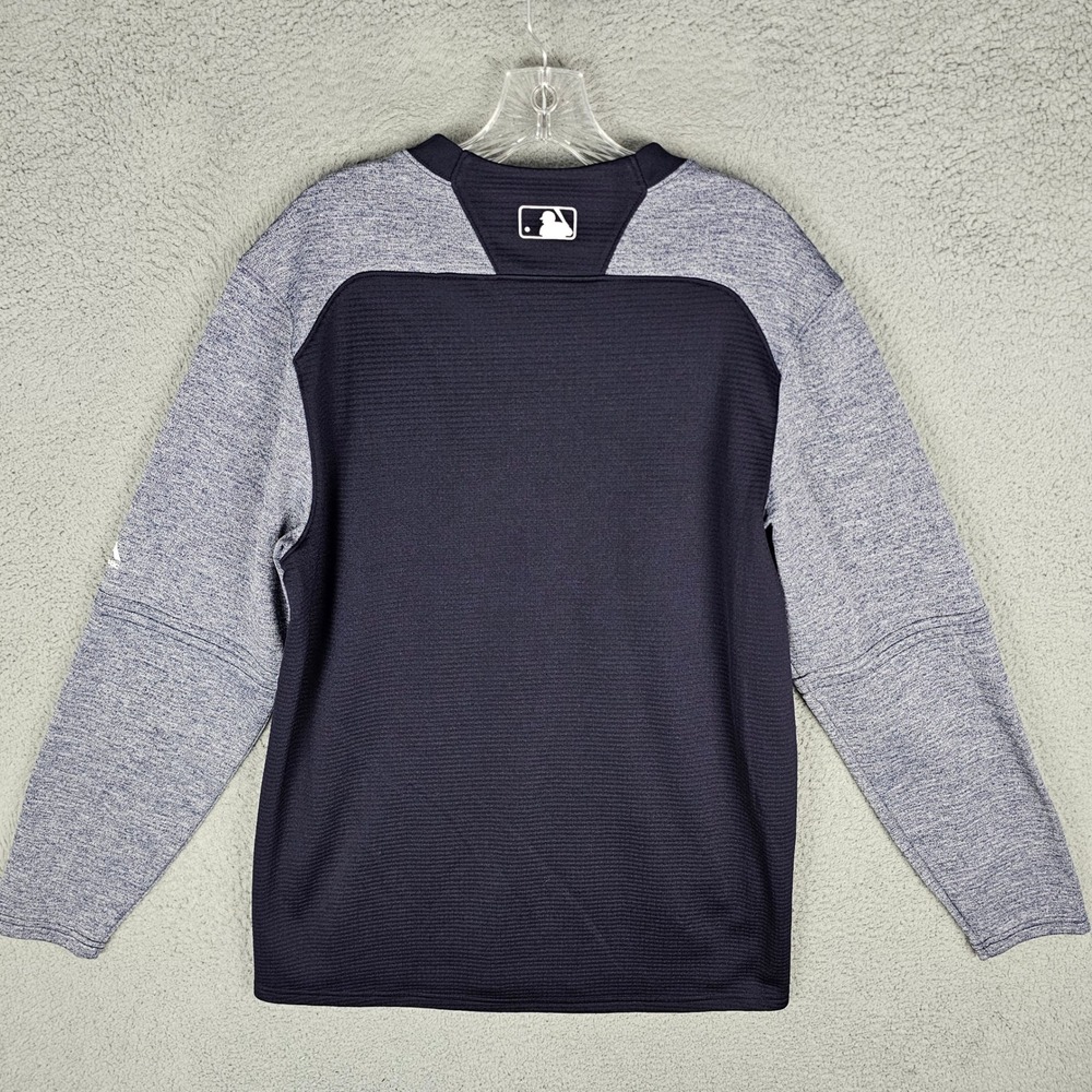 Majestic Pullover Mens Medium Cleveland Indians Therma Base MLB Training Top - Picture 2 of 9